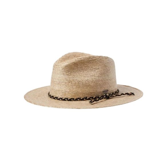 Brixton Messer Western Straw Fedora Hat
